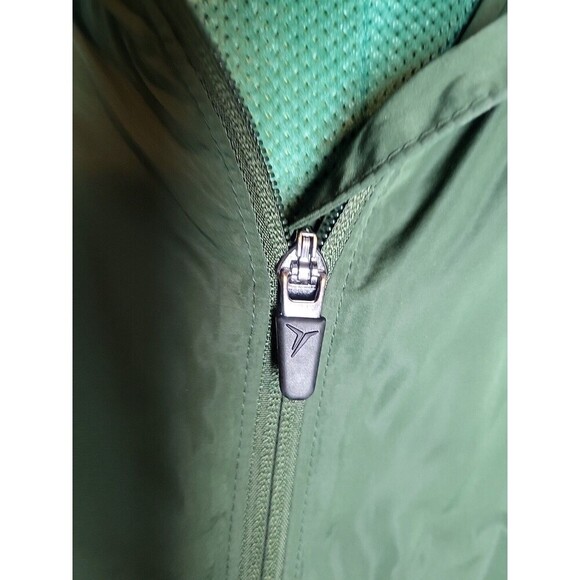 Old Navy Active Women's Green Water Resistant Hooded Rain Jacket Size Med *Read - Picture 3 of 9